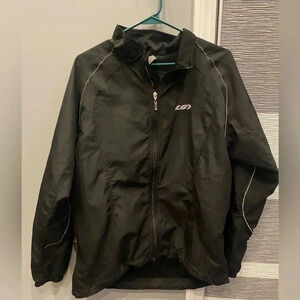 Louis Garneau Women’s Cycling Jacket Black XL Full Zip Windbreaker